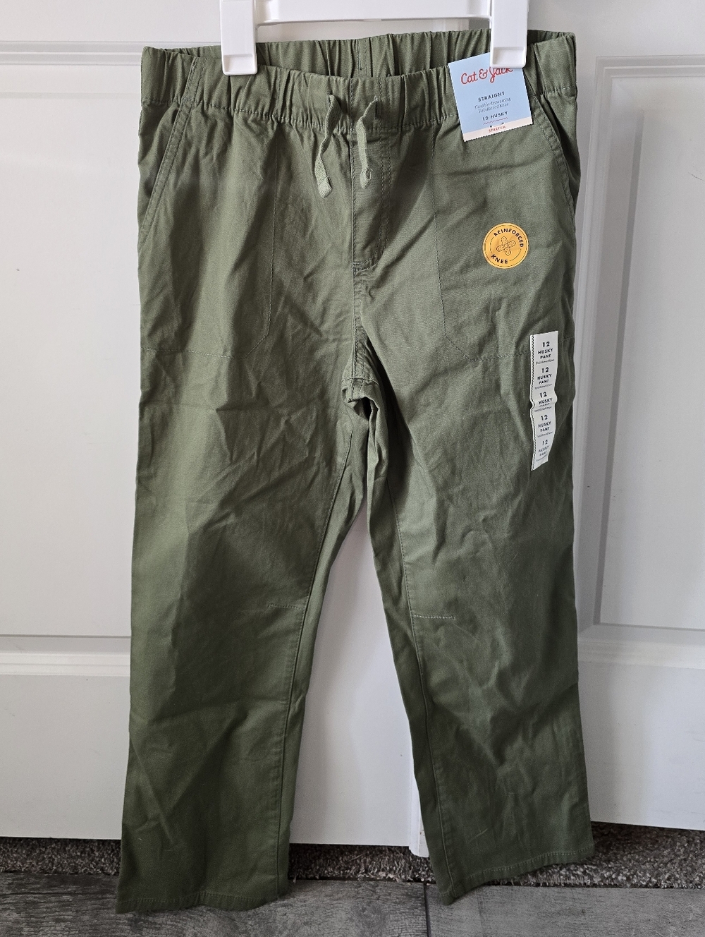 Cat & Jack Olive Green Pull-on Pants Size 12